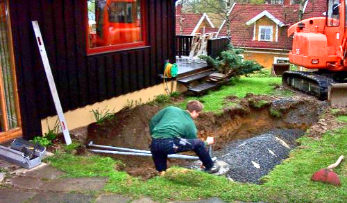 nedgravd oljetank
